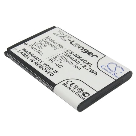 Bsc Preferred Myphone MP-S-A2 750mAh Camera Replacement Battery CS-NK4CXL.7
